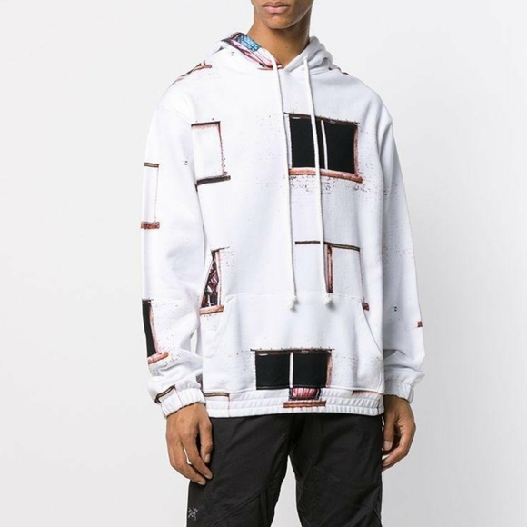 424 Other - 424 White Wall American Flag Hoodie Sweater XL